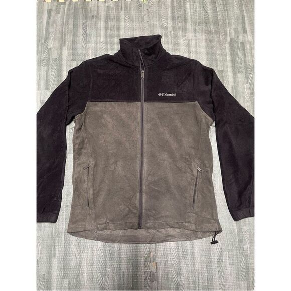 Columbia  Full Zip Black/ Gray Fleece Jacket Size Large Women’s - Picture 1 of 7
